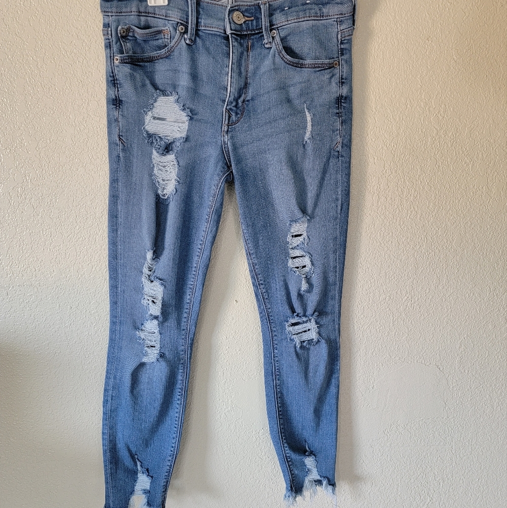 Express Jeans Ankle Legging Mid Rise